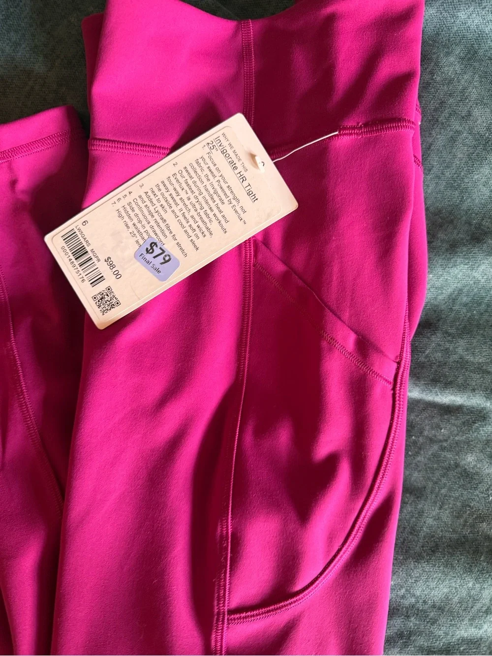 lululemon athletica Bright Pink Athletic Leggings